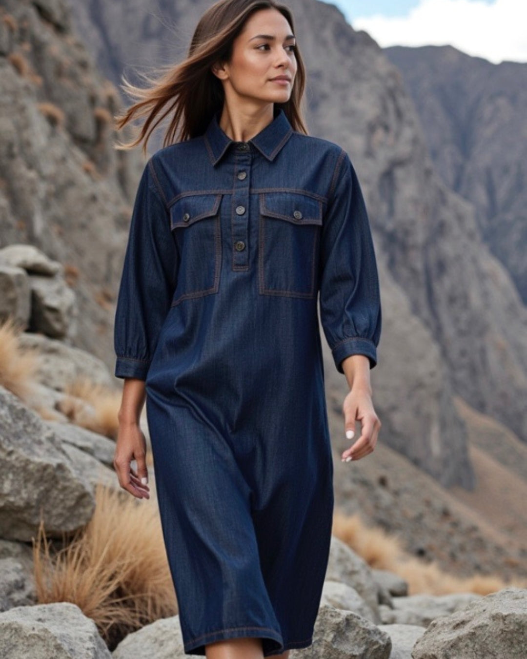 Ofelia denim kjole