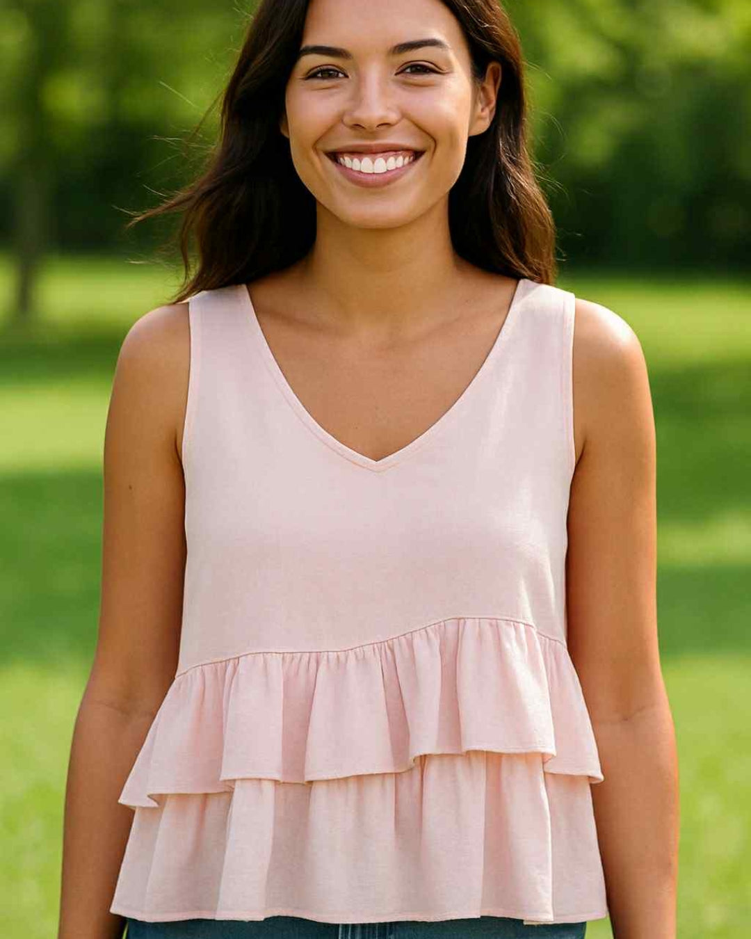 Marta hør top (84511)