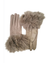 Handsker med fake fur