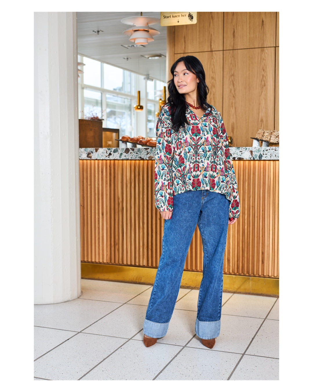 BCIZZY DENIM PANEL PANT (41076)