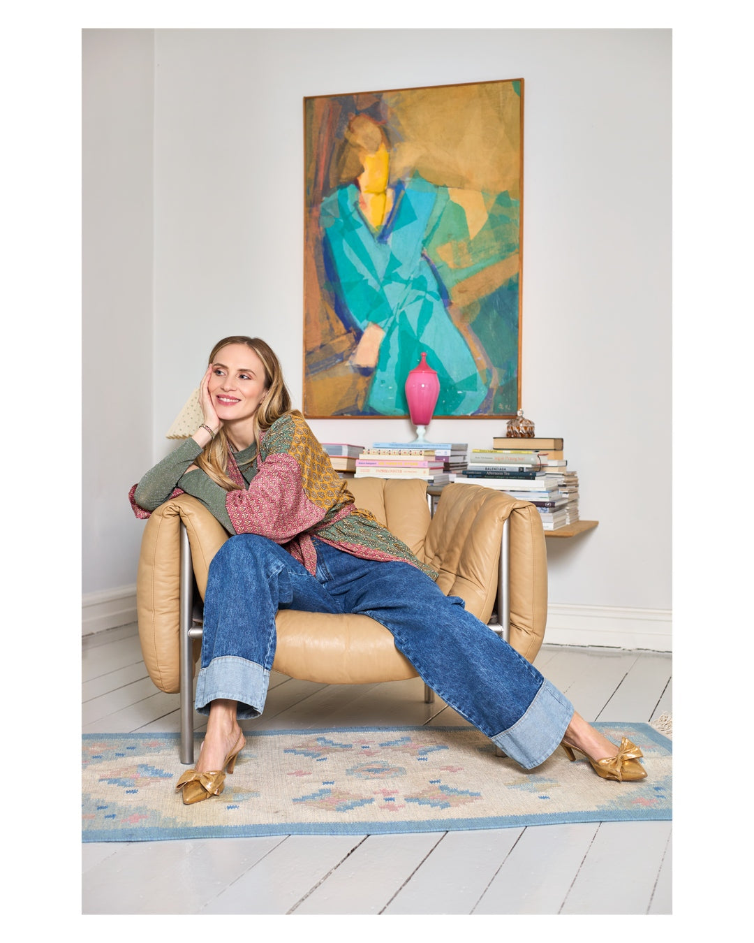 BCIZZY DENIM PANEL PANT (41076)