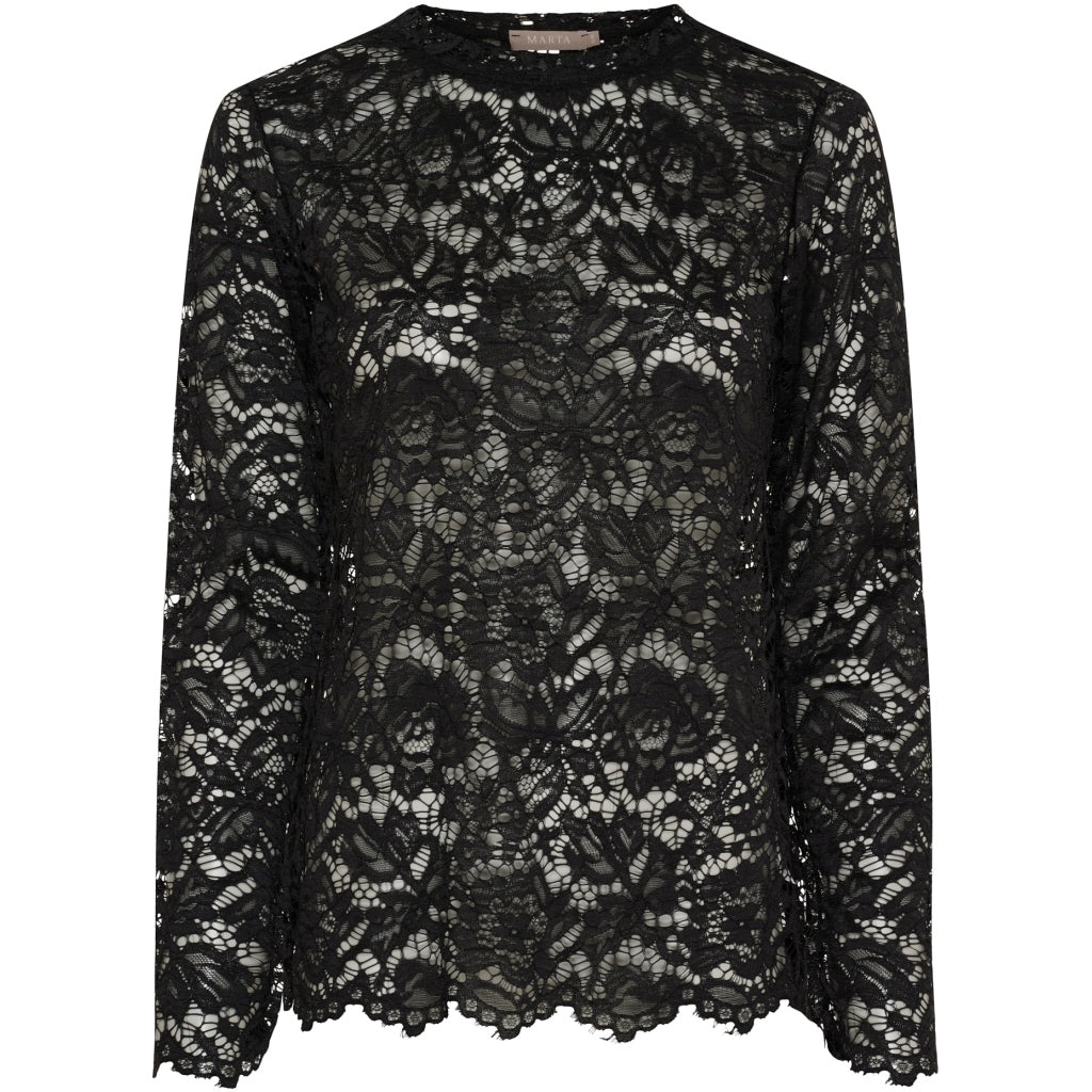 Mdcmilley Ls Tee mesh bluse (7707)